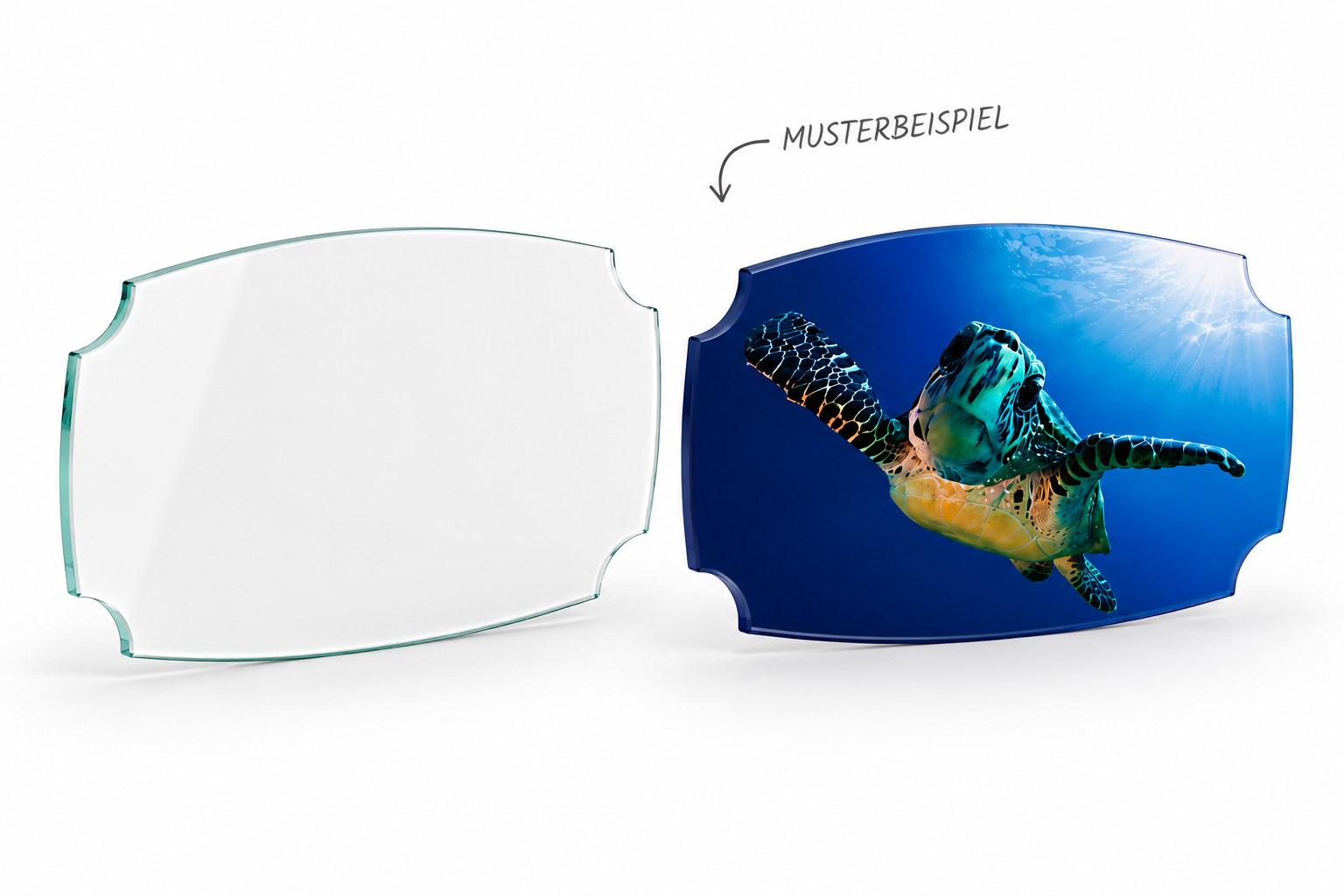 Glasscheibe "Designform 6mm Float" diverse Größen