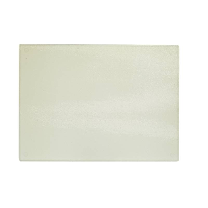 Glasschneidebrett (39 x 28,5 cm) mit Gumminoppen