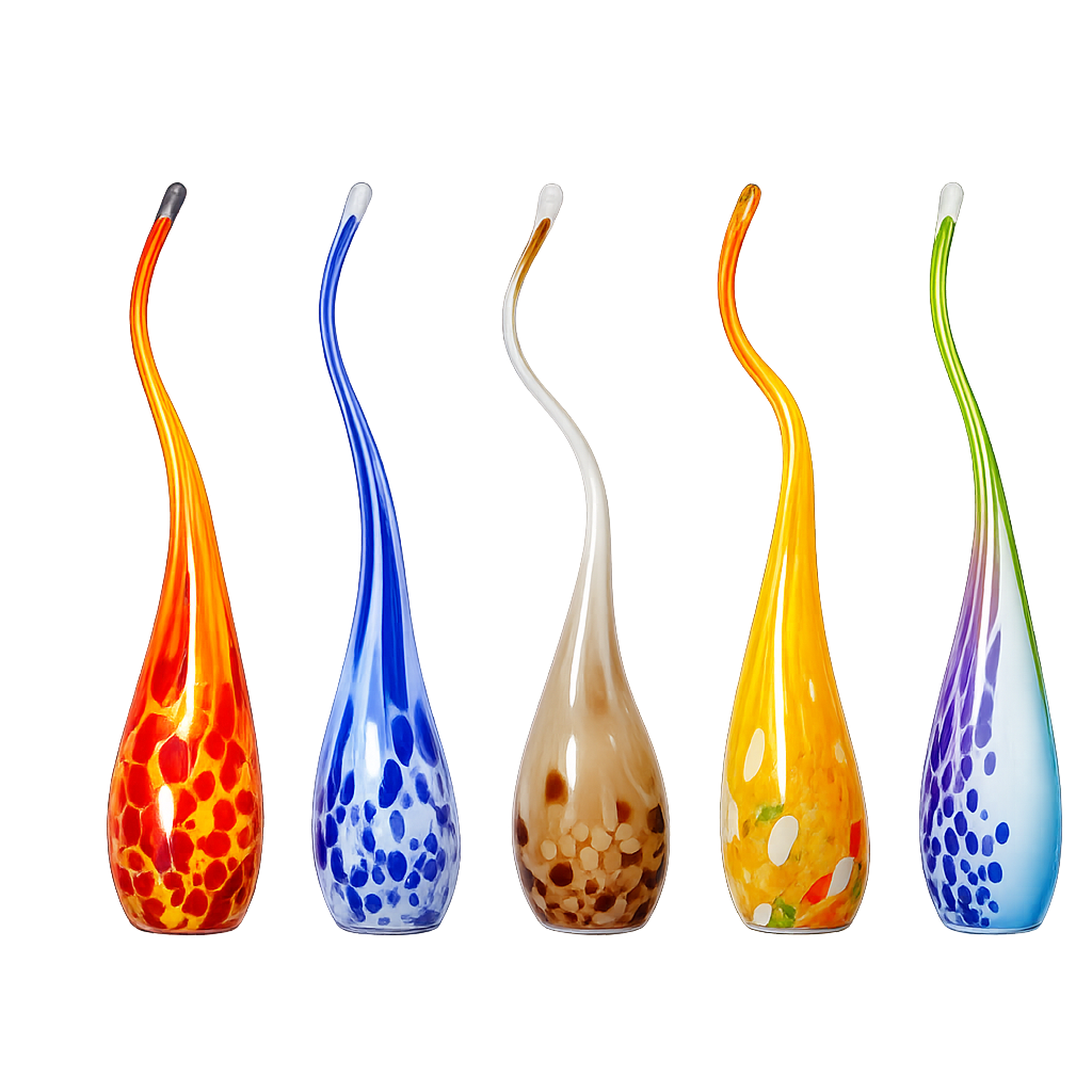 Glasflamme Gartendeko 50 cm inkl. Stab