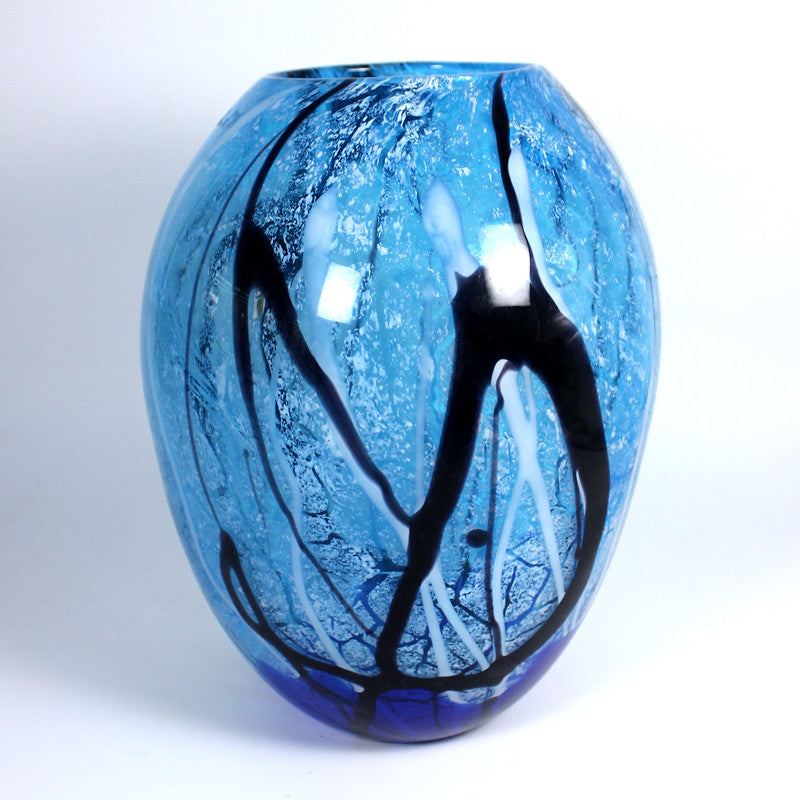 Glasvase Blue Ocean 31cm