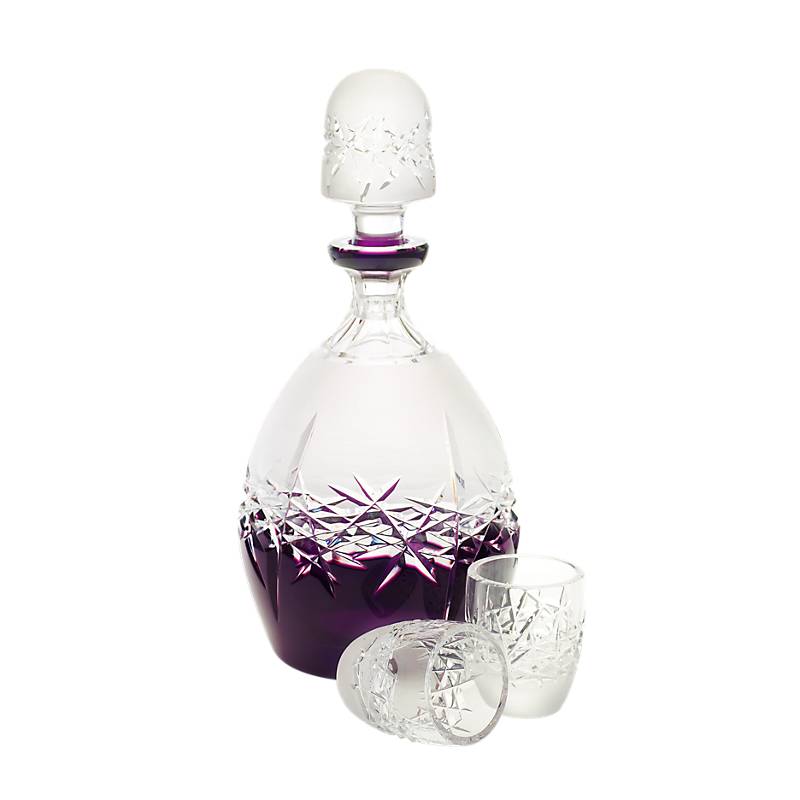 Likörset King 3-tlg. violett