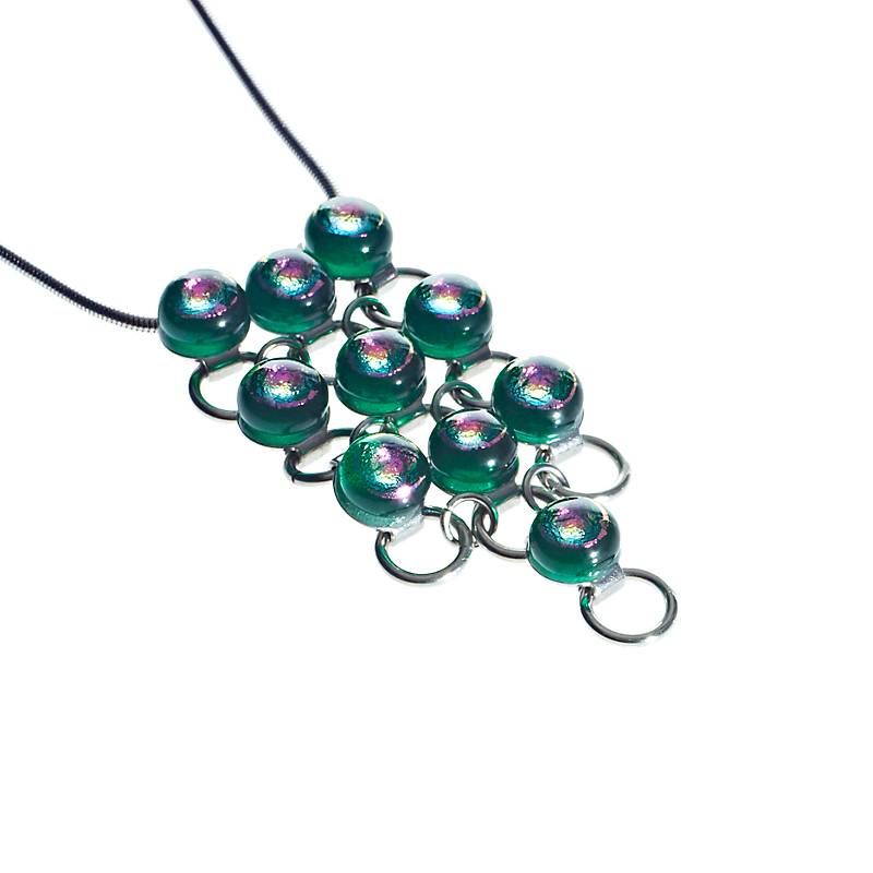 Halskette Perlen "Fusing Gem" (3,5cm)