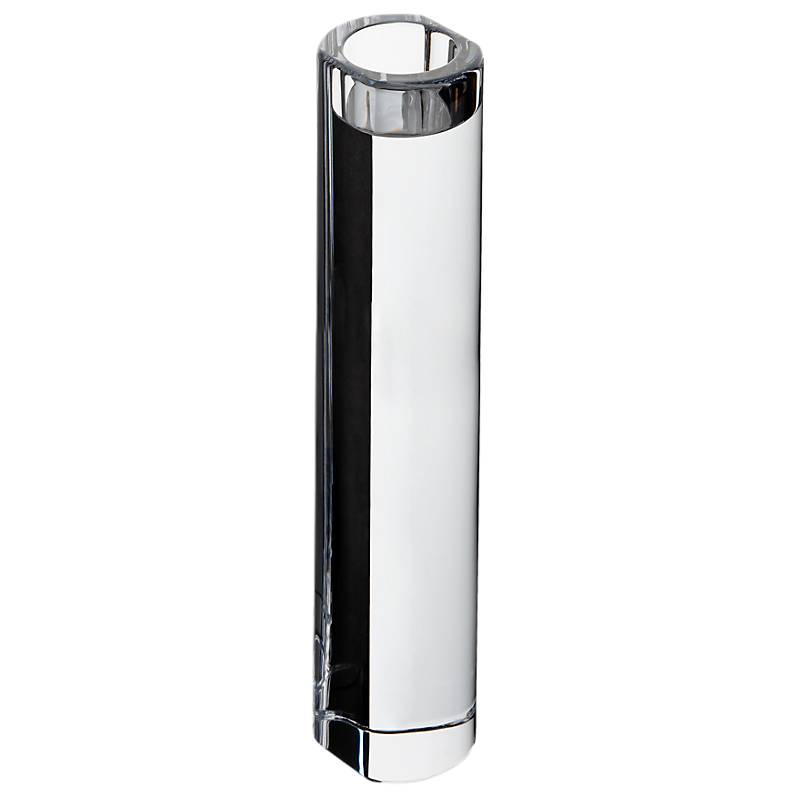 Teelichthalter Skyline 30cm, Transparent, aus Bleikristall