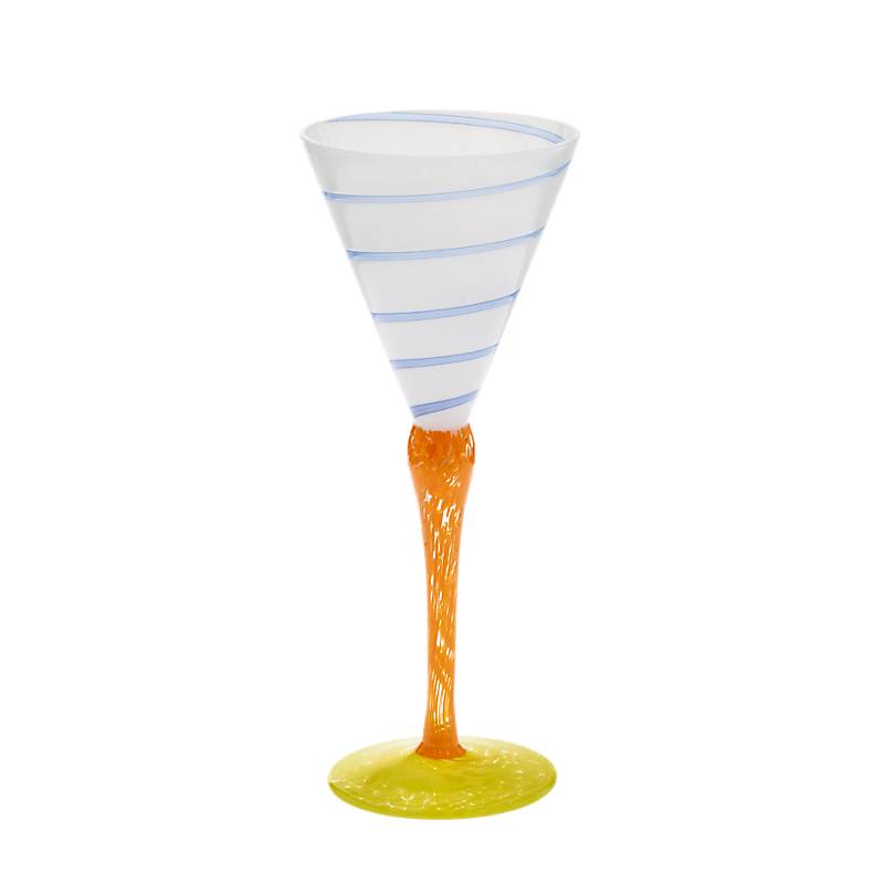 Weinglas mit Ringen, Spiral Chaos 140ml, aus Glas