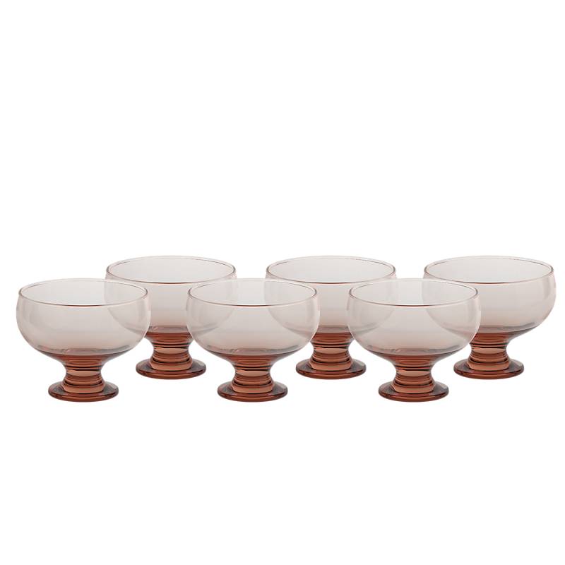 Eiscremeglas 6er-Set Puro Colori Vero 8,5cm rosa