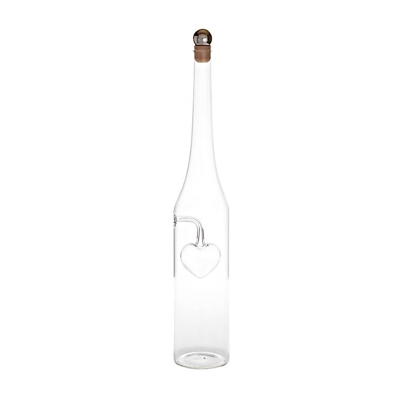 Geschenkflasche Glasherz Präsent 400ml