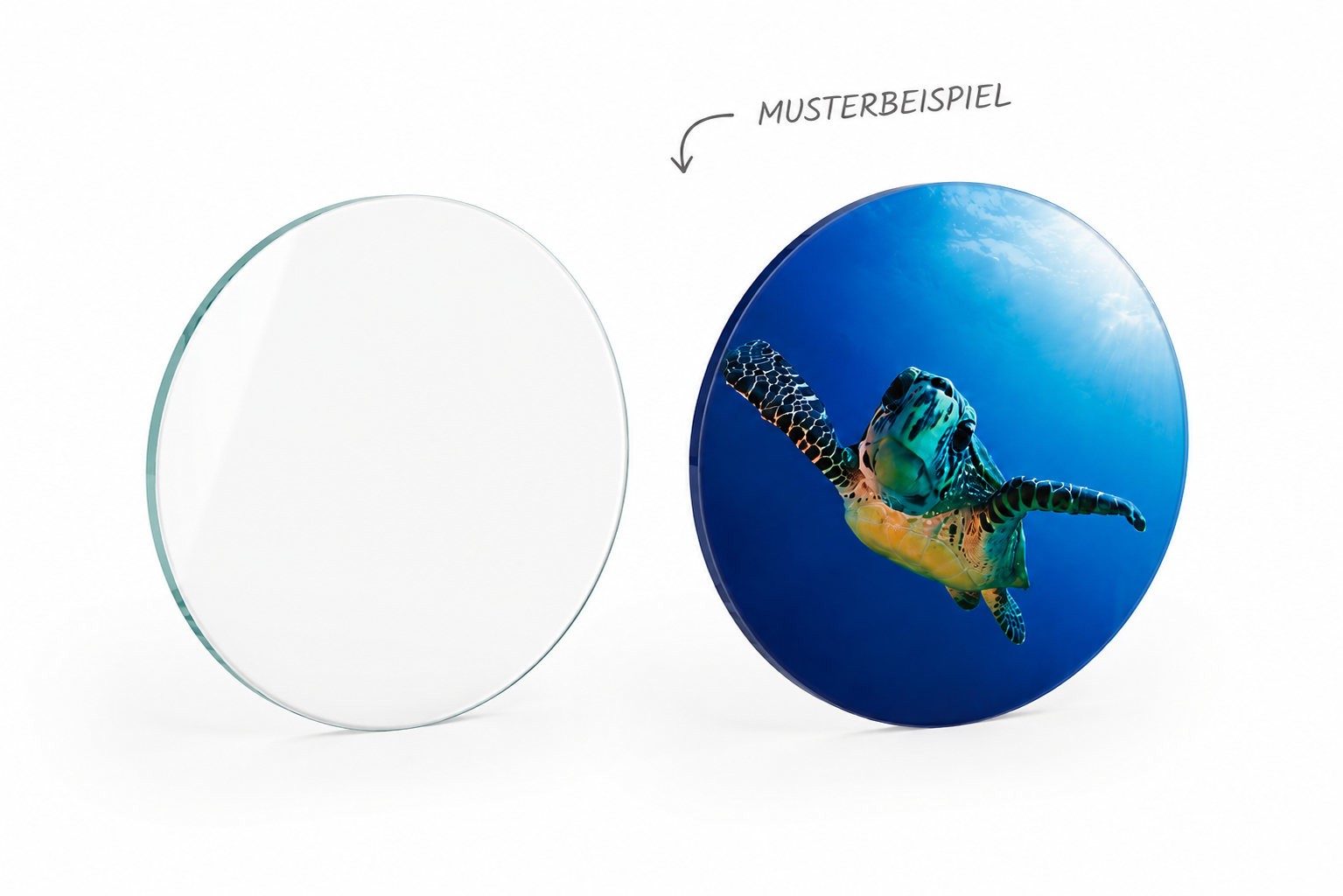 Glasscheibe "Rund 6mm Float" diverse Größen