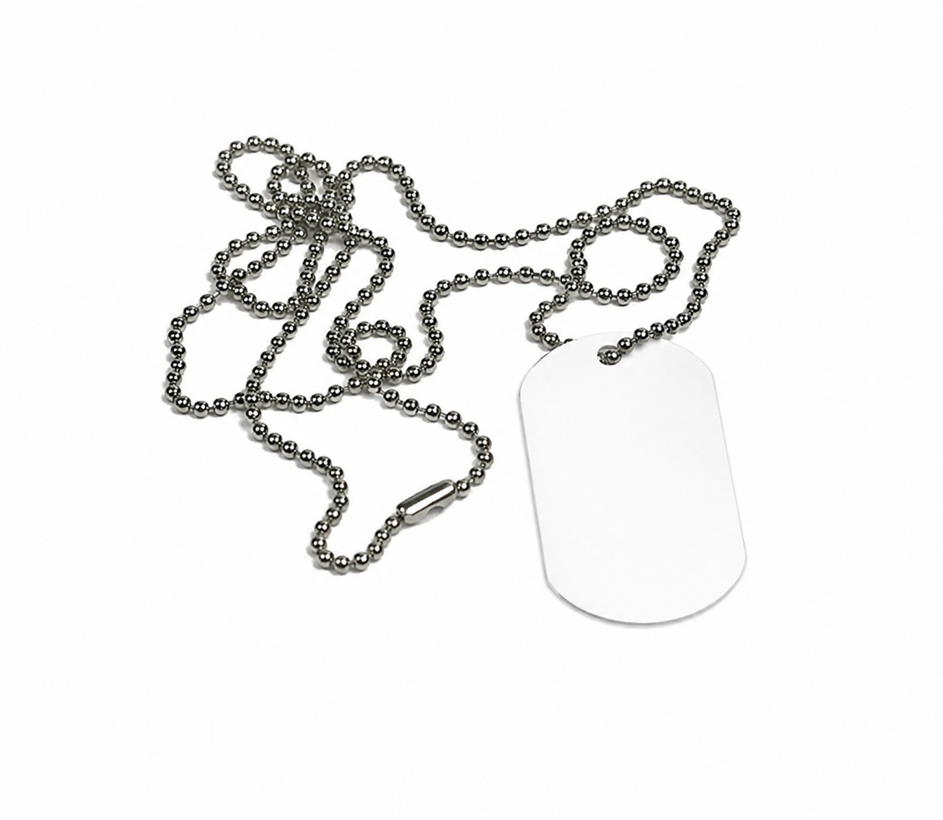 Silberfarbene Kugelkette für Anhänger (75 cm)