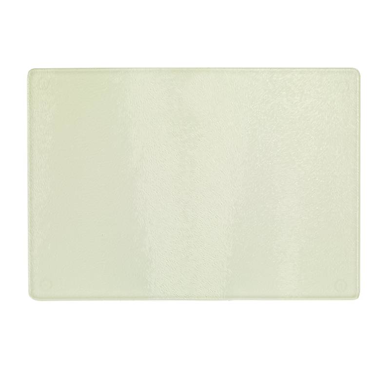 Glasschneidebrett (28,5 x 20 cm) mit Gumminoppen