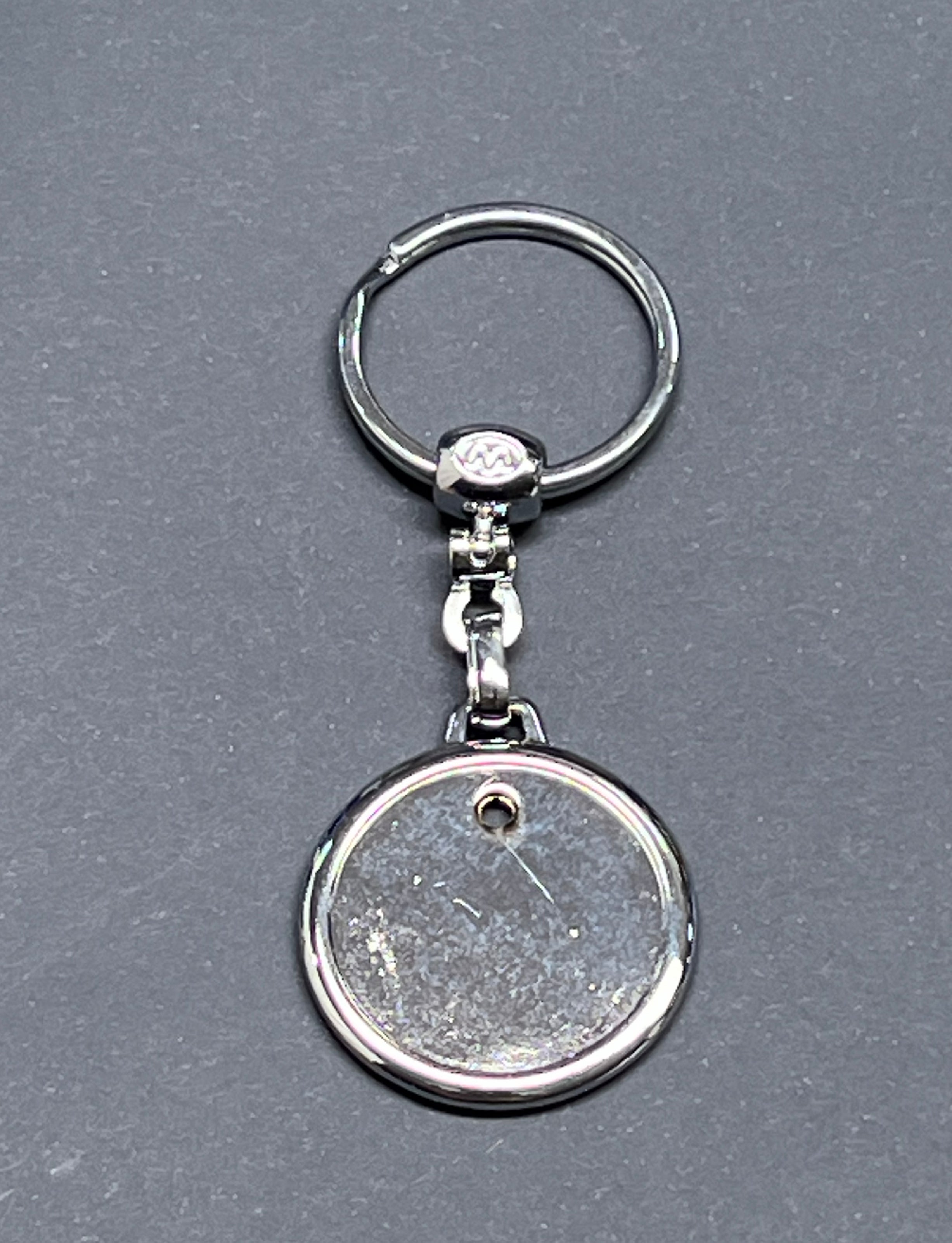 Schlüsselanhänger "DOMING" Rund zweiseitig, Metall