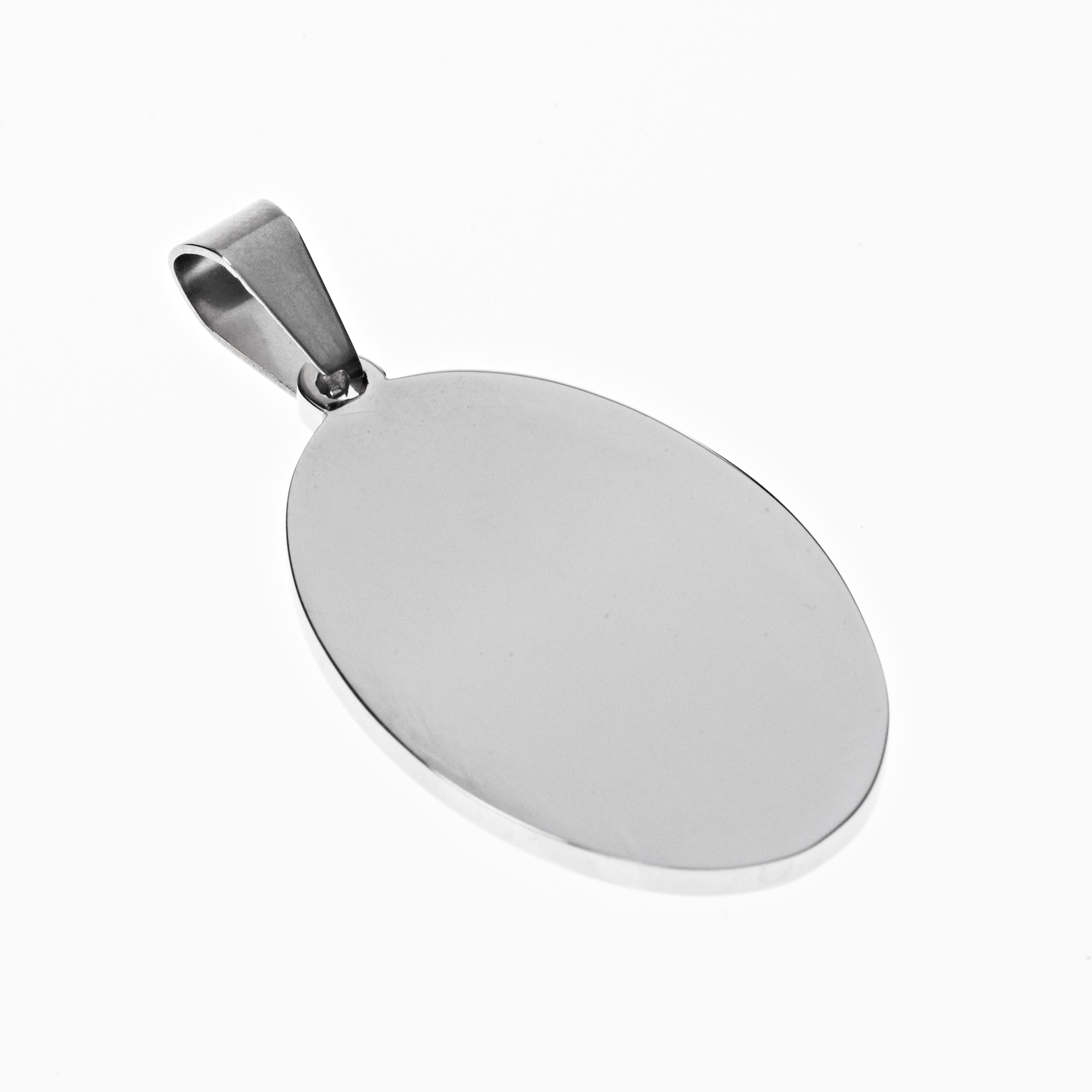 Edelstahlanhänger Ellipse