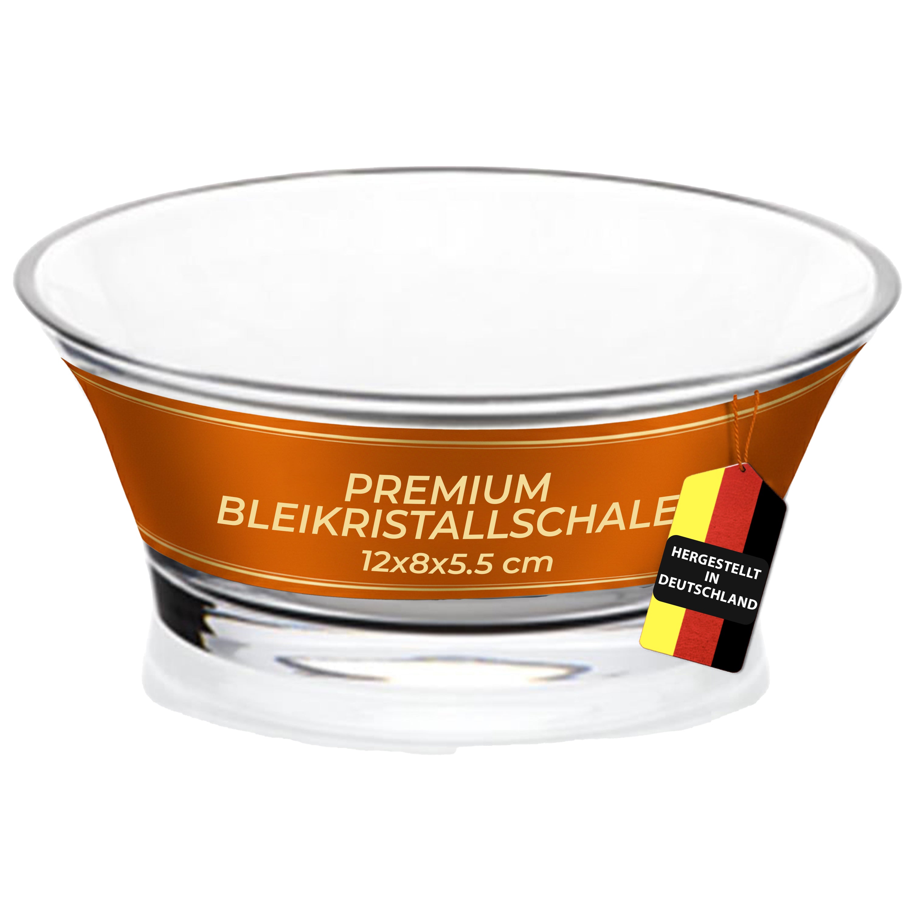 Müslischale Loft 12cm Schüssel Dessertschälchen Kompottschale Bleikristall klar