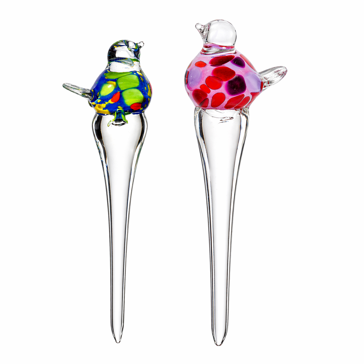 Glasvogel Blumenstecker auf Stab 40 cm