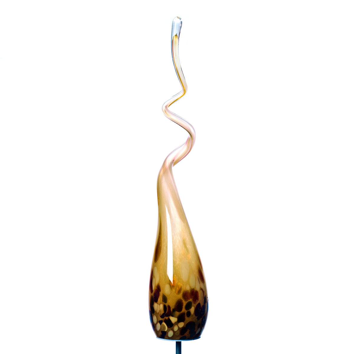 Gartenskulptur Glasflamme ca. 50cm inkl. Stab