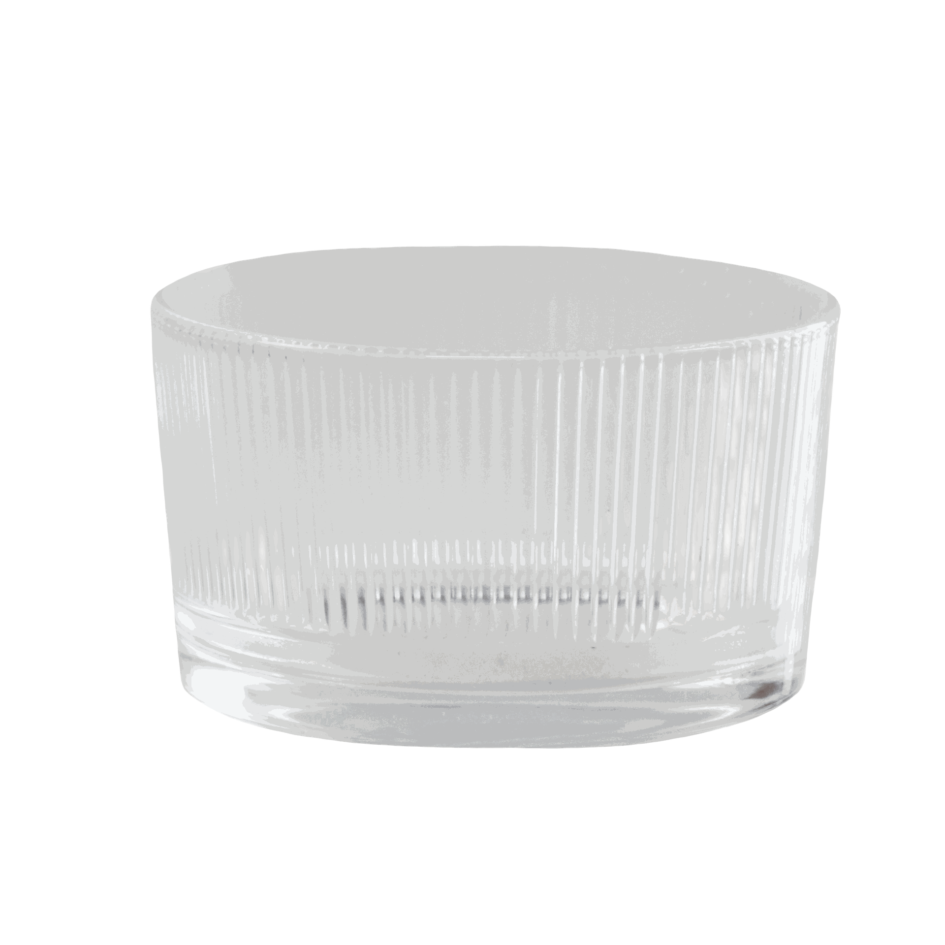 Schale Transparent mit streifen, Rund Durchmesser ca. 9cm, ca. 190ml