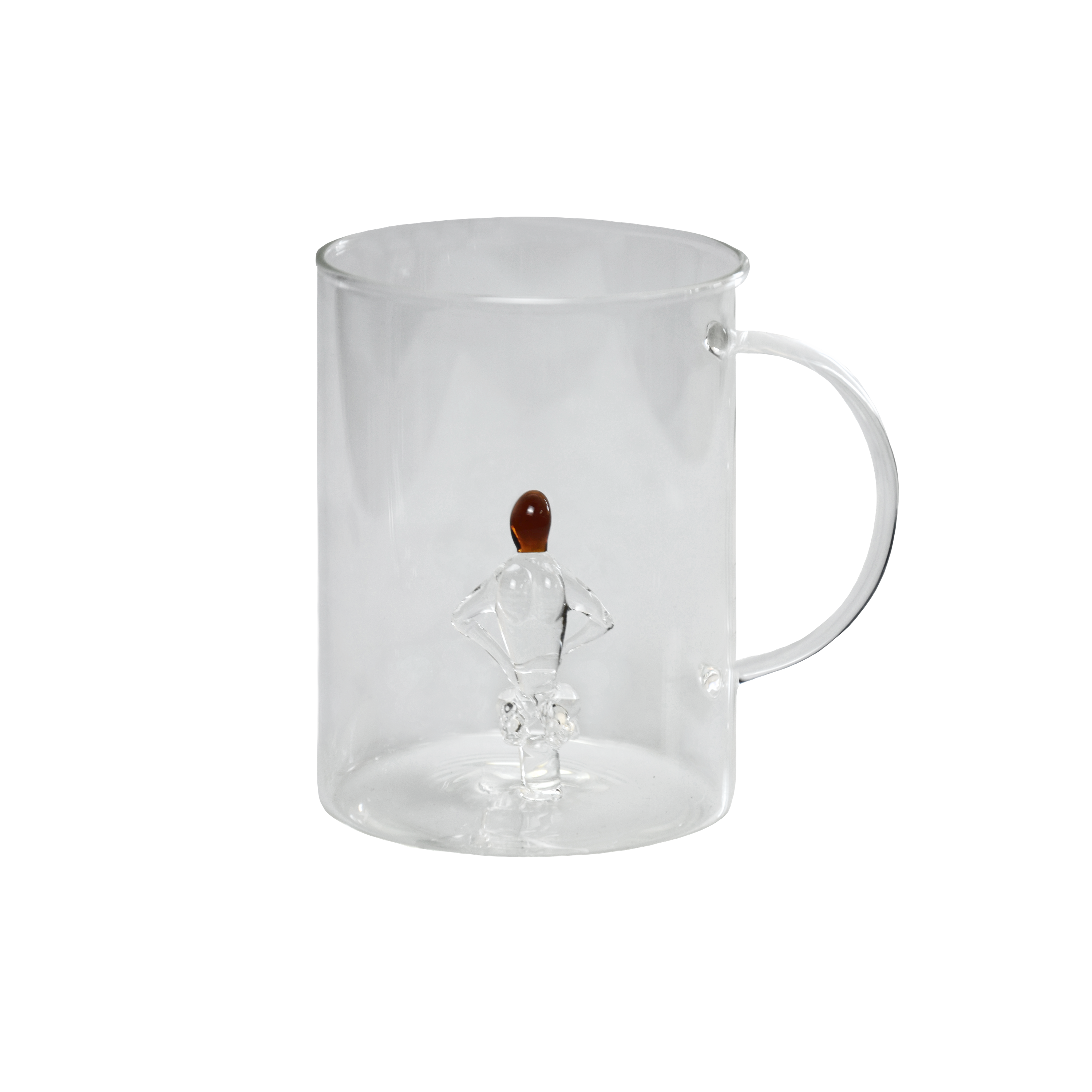 Trinkbecher mit Henkel und Sternzeichen, Handarbeit