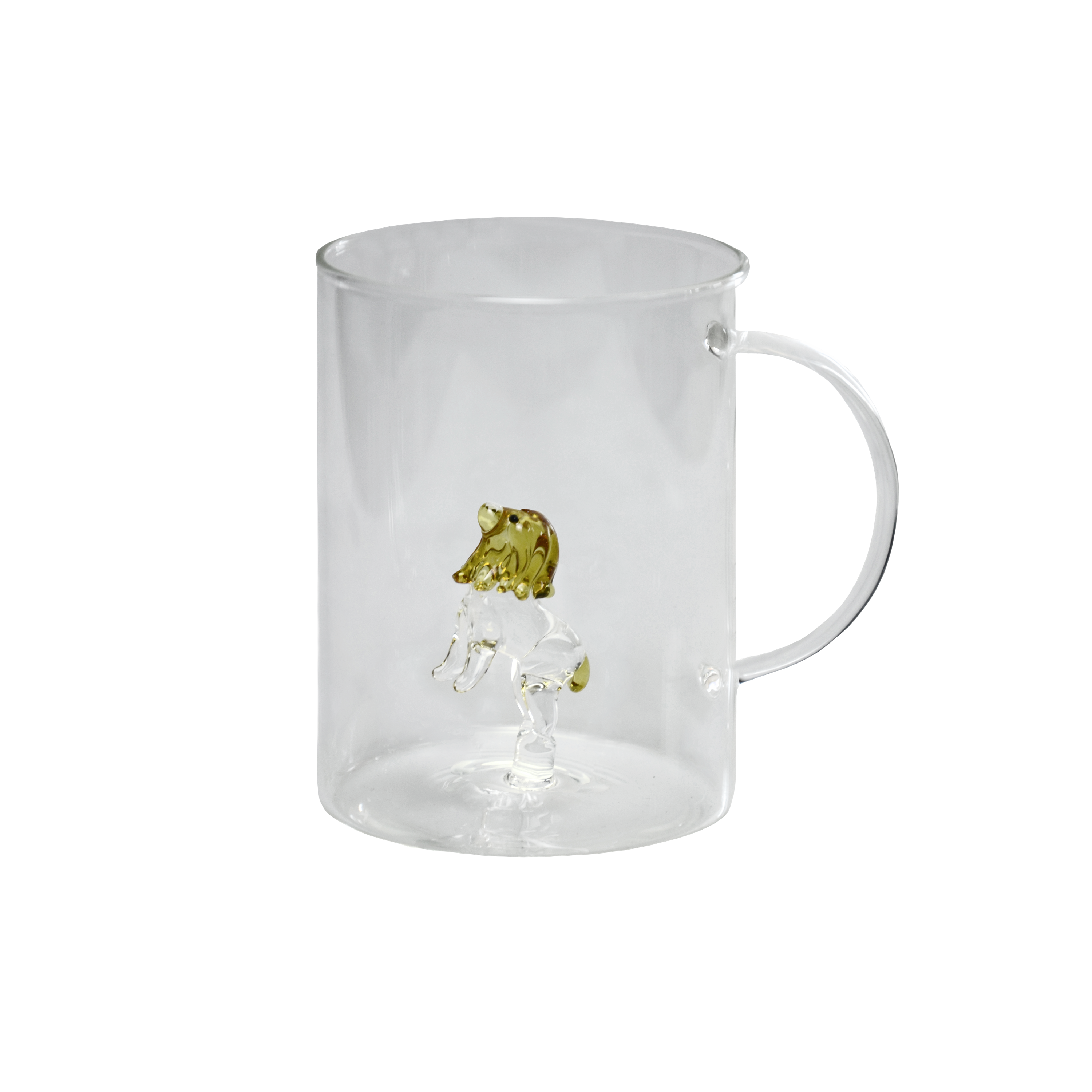 Trinkbecher mit Henkel und Sternzeichen, Handarbeit
