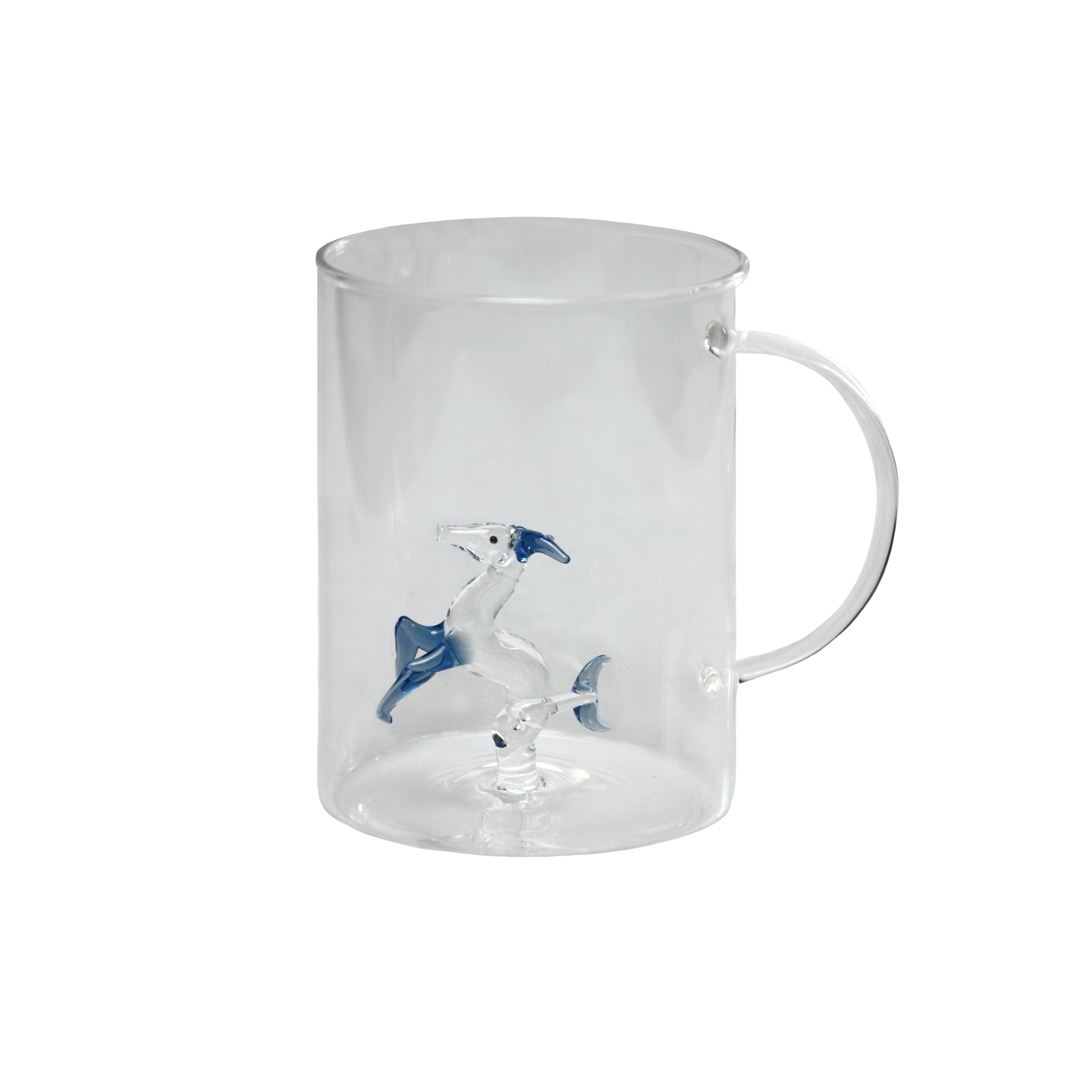 Trinkbecher mit Henkel und Sternzeichen, Handarbeit