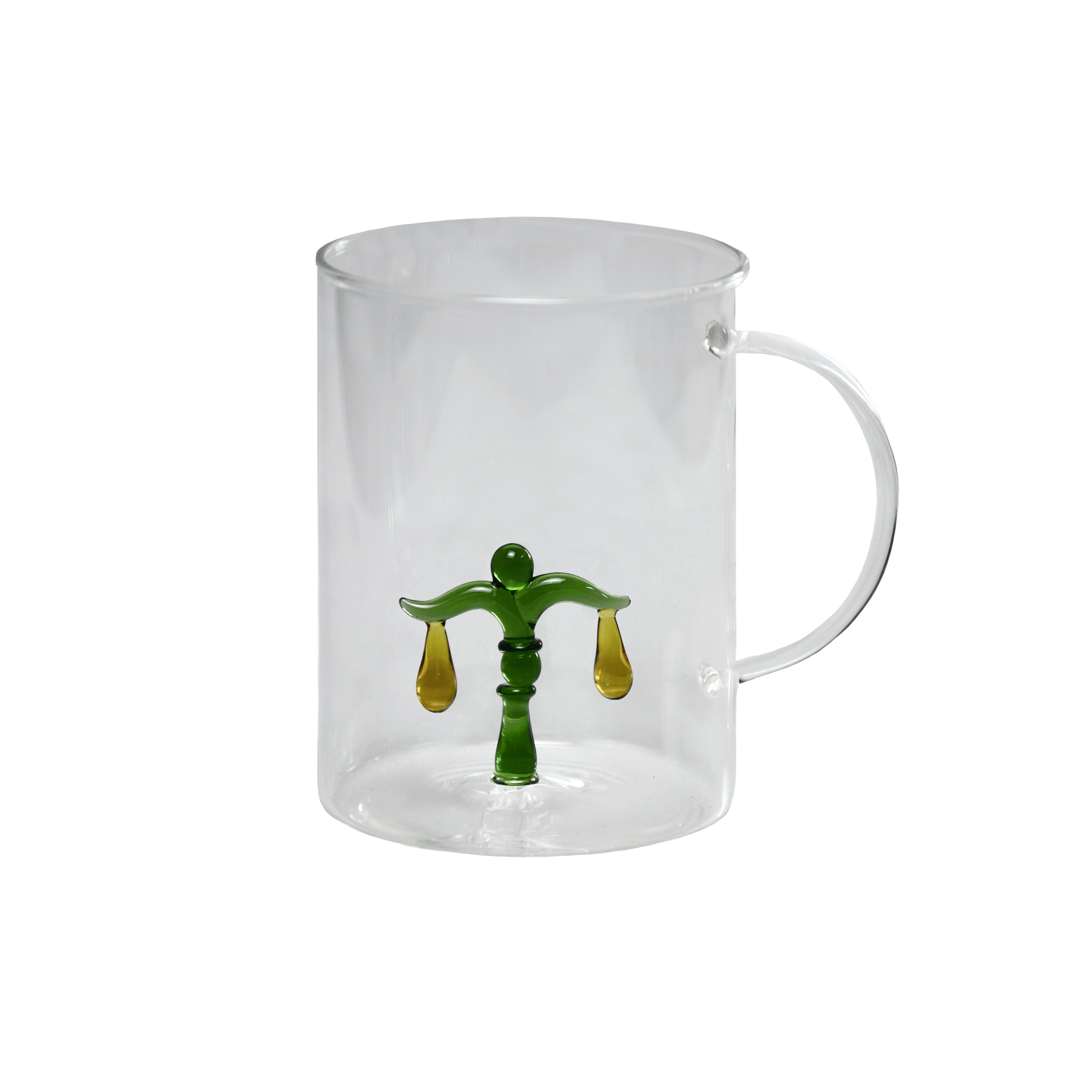 Trinkbecher mit Henkel und Sternzeichen, Handarbeit