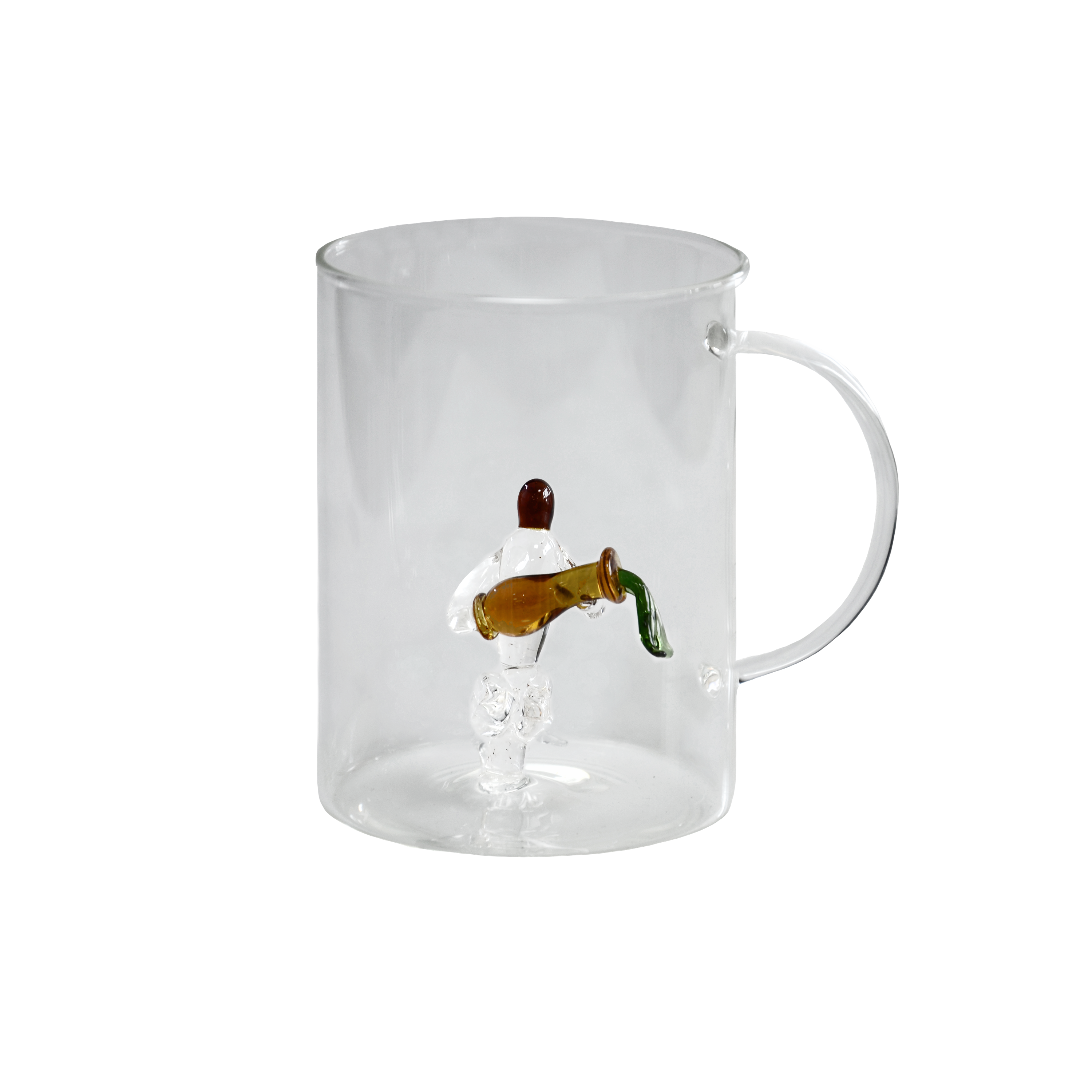 Trinkbecher mit Henkel und Sternzeichen, Handarbeit