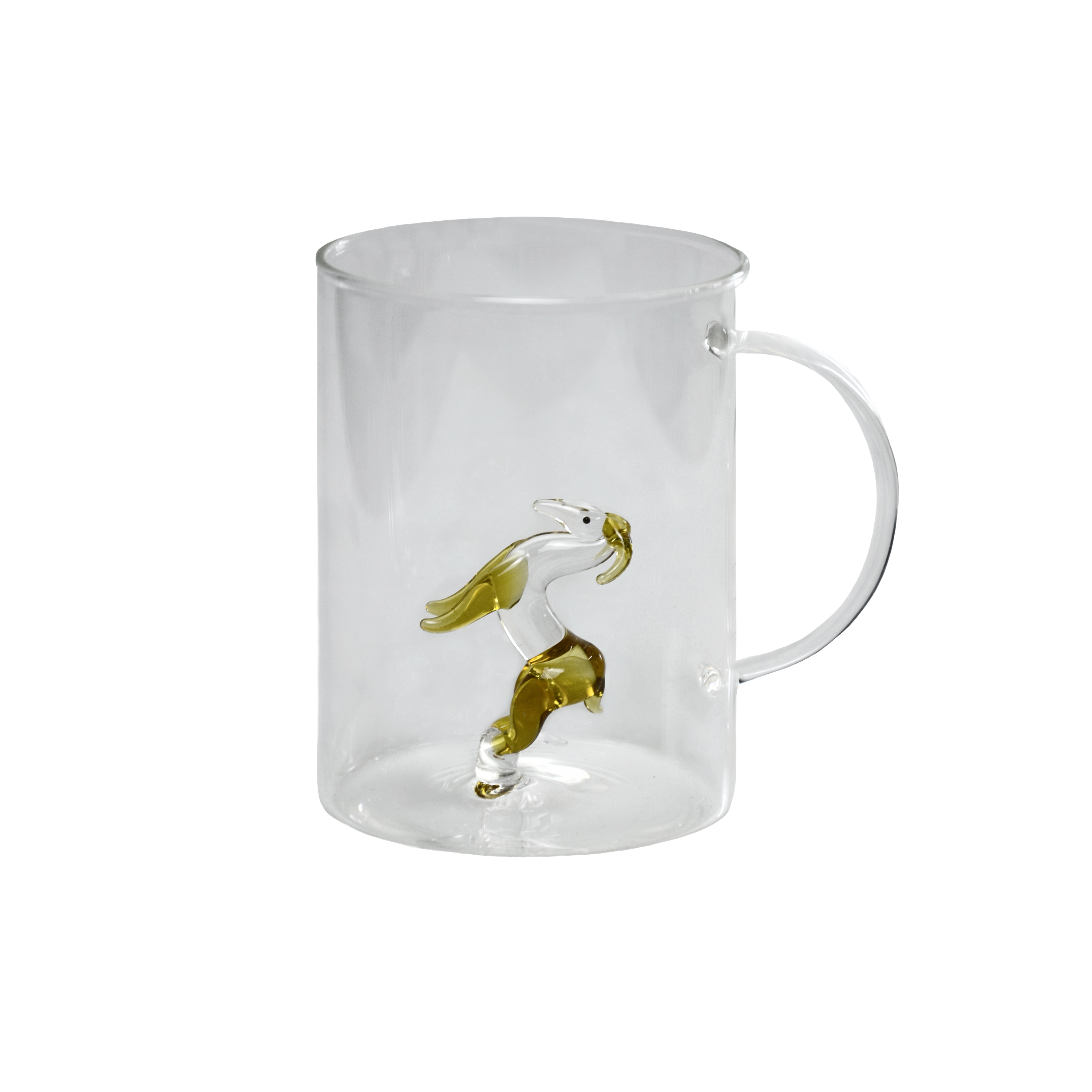 Trinkbecher mit Henkel und Sternzeichen, Handarbeit