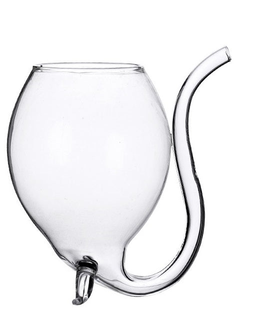 Cocktail Glas mit Strohalm Transparent