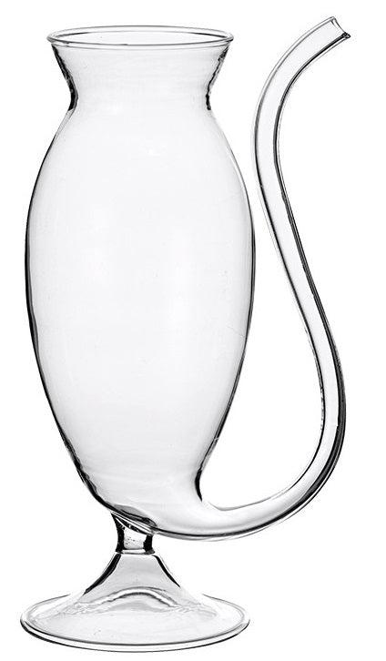 Cocktail Glas mit Strohalm Transparent