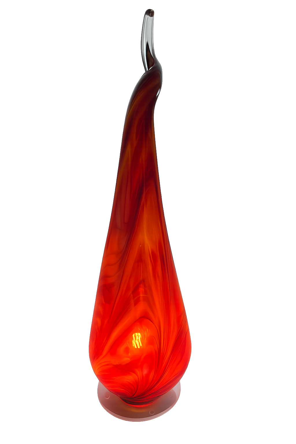 Handgefertigte Tischlampe, Höhe ca. 65 - 80cm