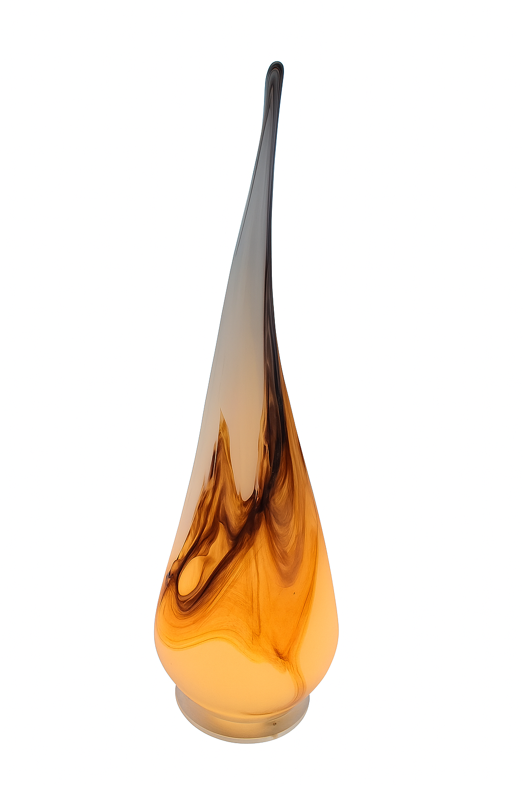 Handgefertigte Tischlampe, Höhe ca. 65 - 80cm