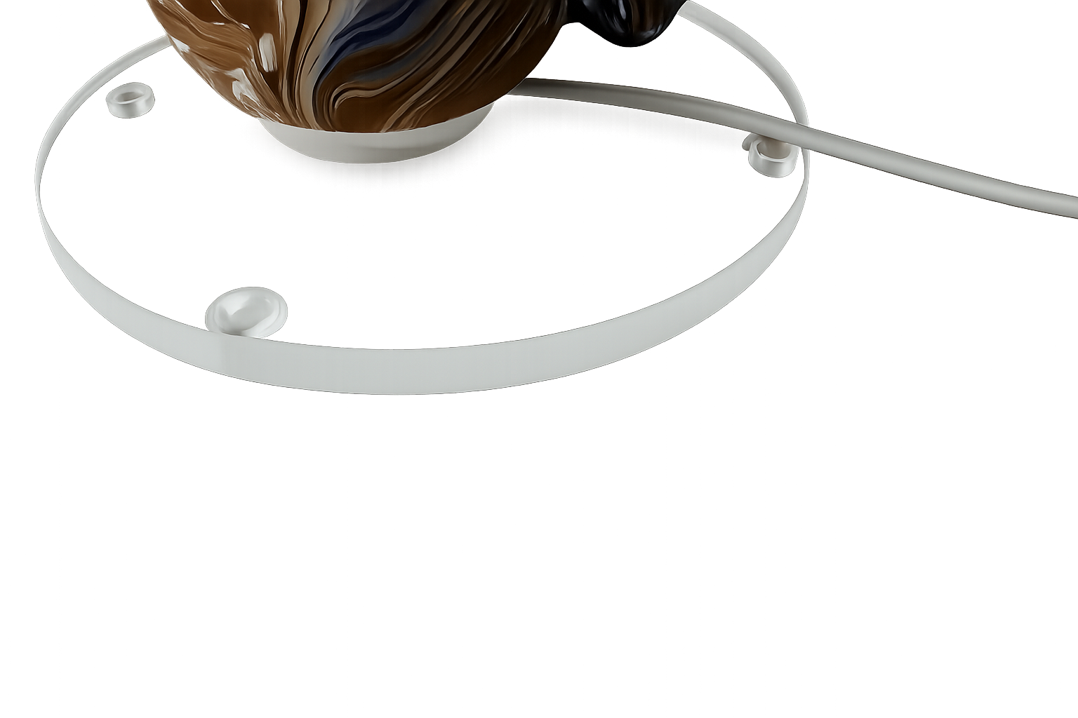 Handgefertigte Tischlampe, Höhe ca. 65 - 80cm