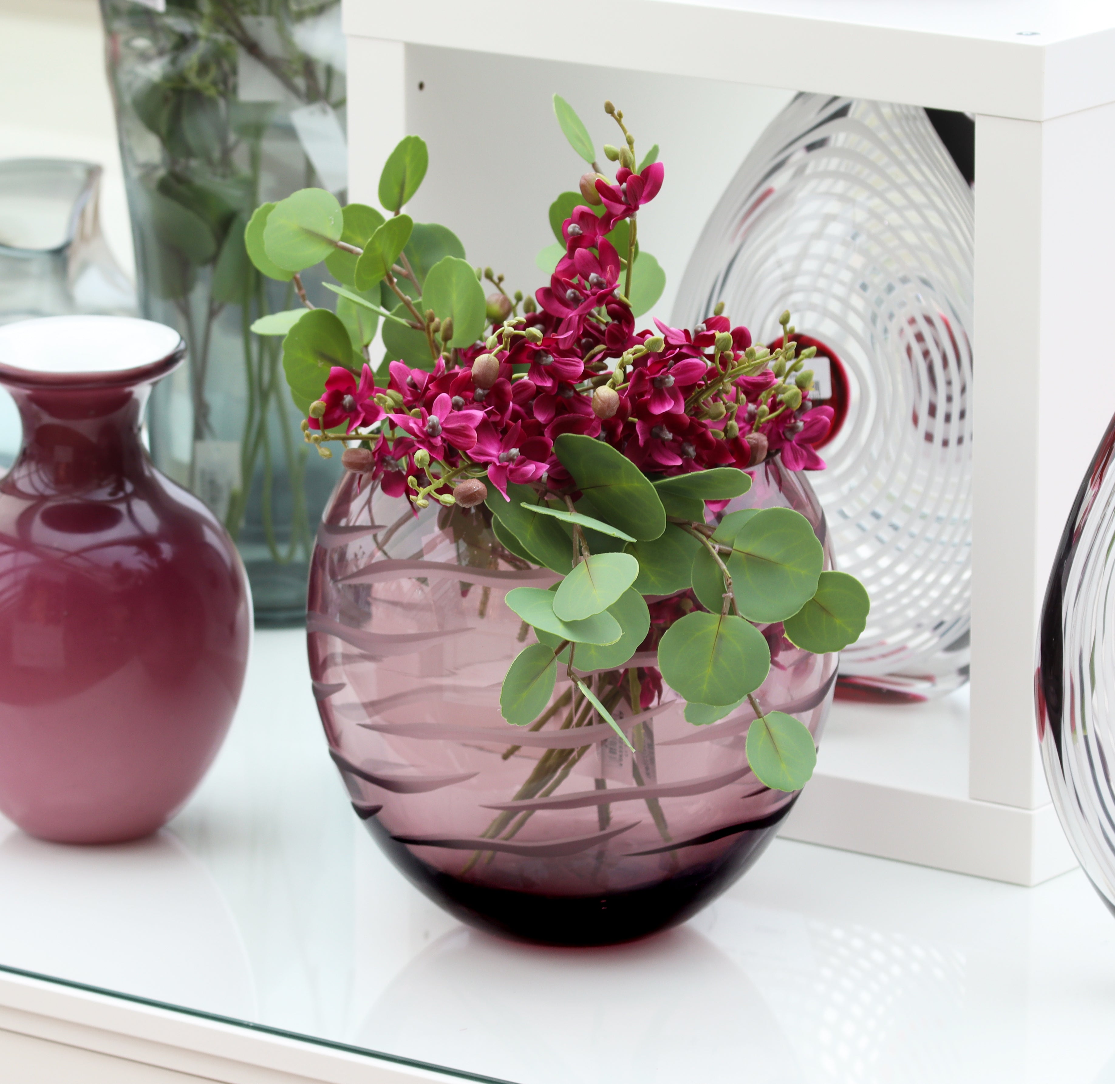 Kugelvase Jozefina lila "Art Queen" (23cm)