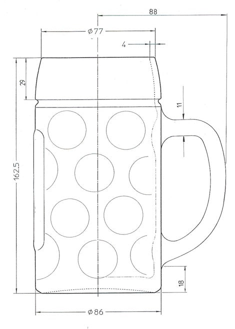 Bierkrug Isar Seidel 500ml