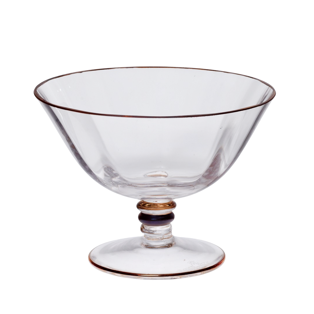 Eisbecher Eiscremeglas Transparent/ Silber/ Bronze/ Lila