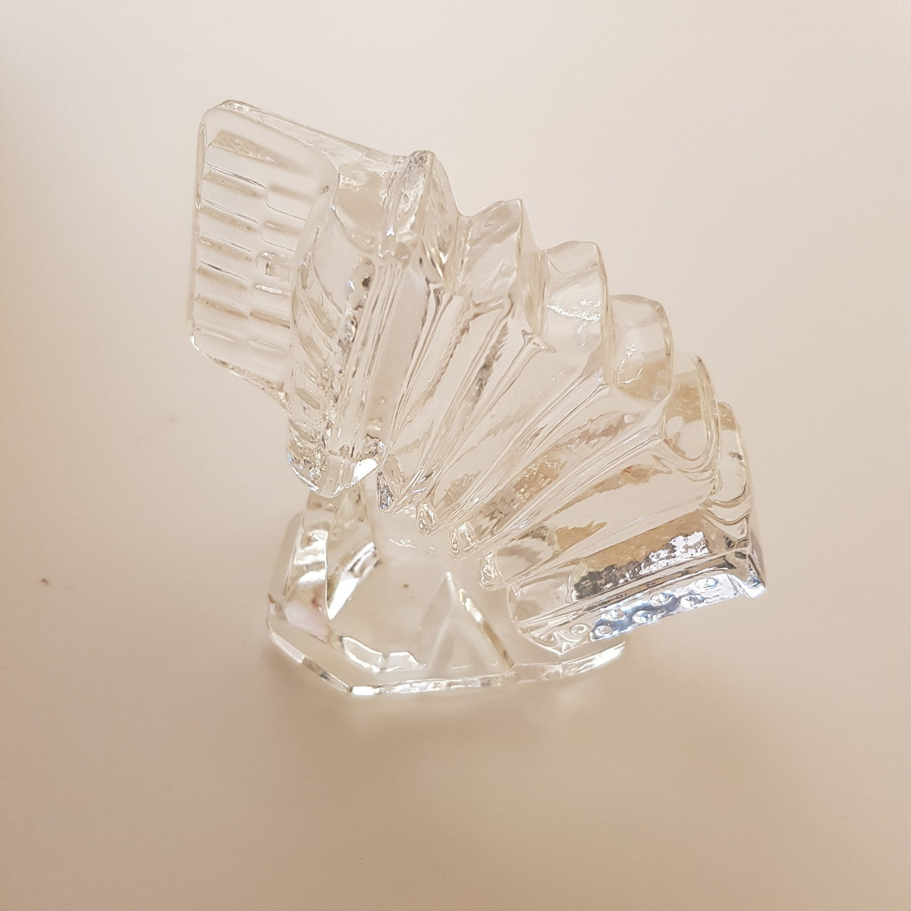 Glasfigur Musikinstrument Kristallglas klar Geschenk Musiker Hobby Sammeln 13cm