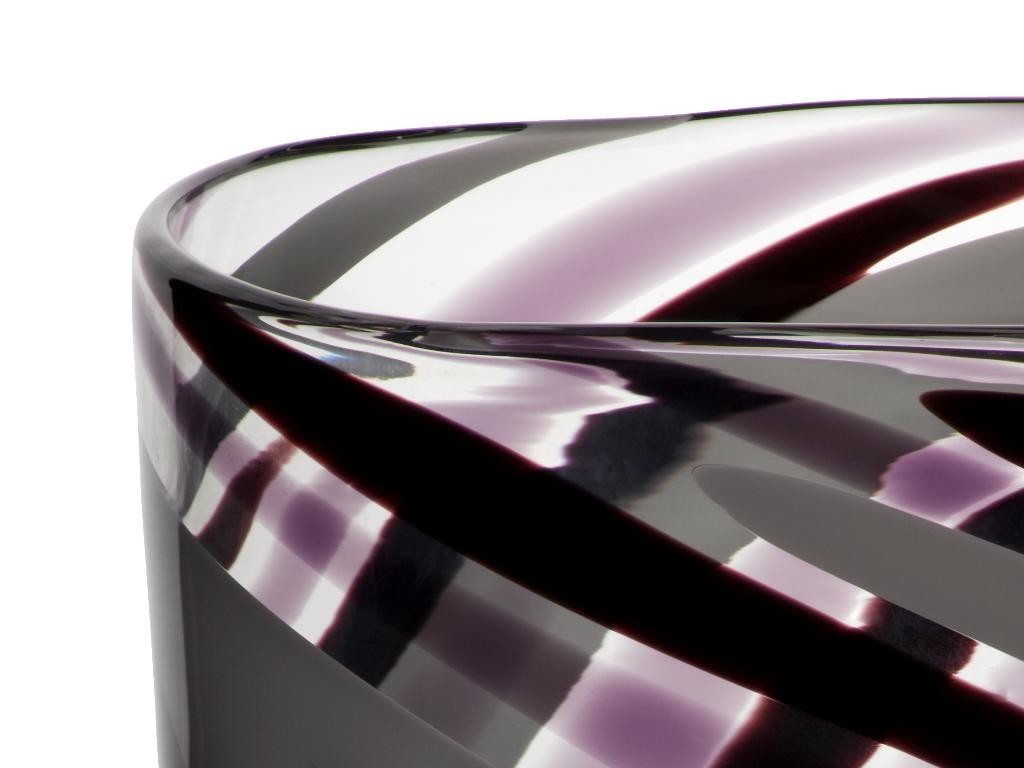 Glasvase Flame 28cm violett