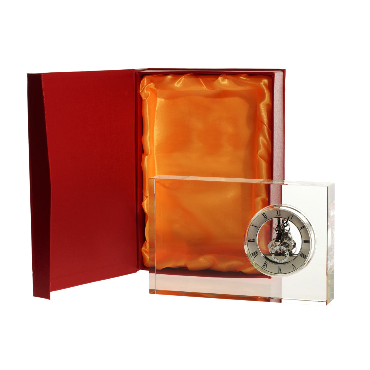Glasblockuhr