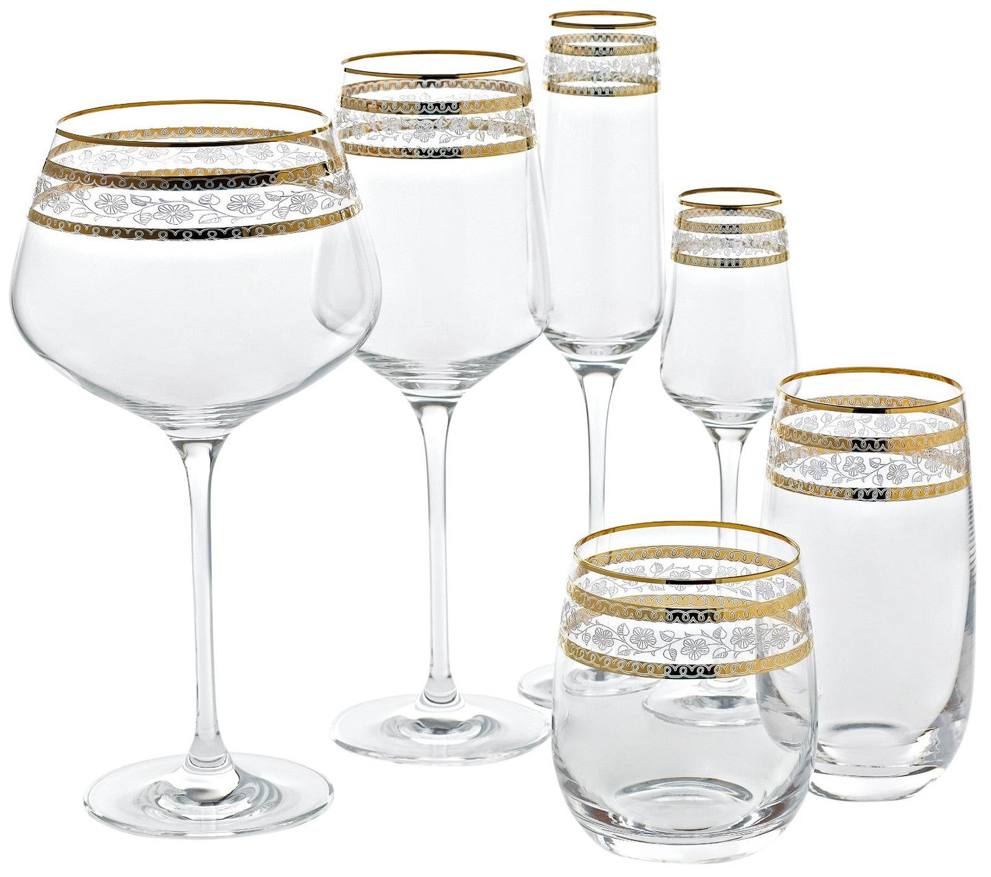 Sektglas Charisma Golden Flower 150ml