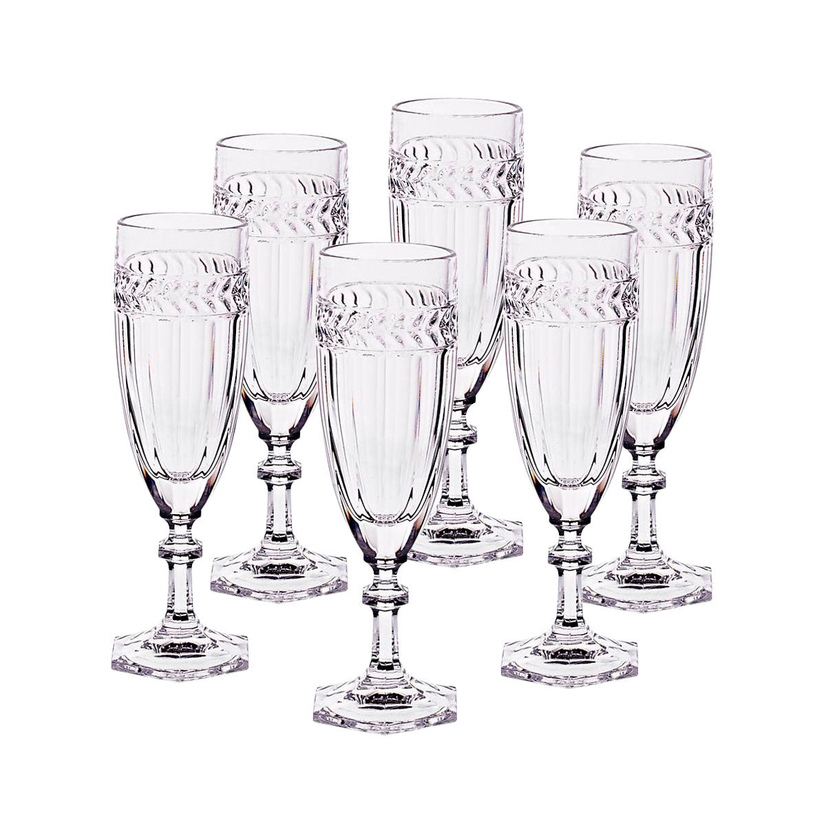 Sektkelch Lorbeerkranz 6er-Set (130ml)