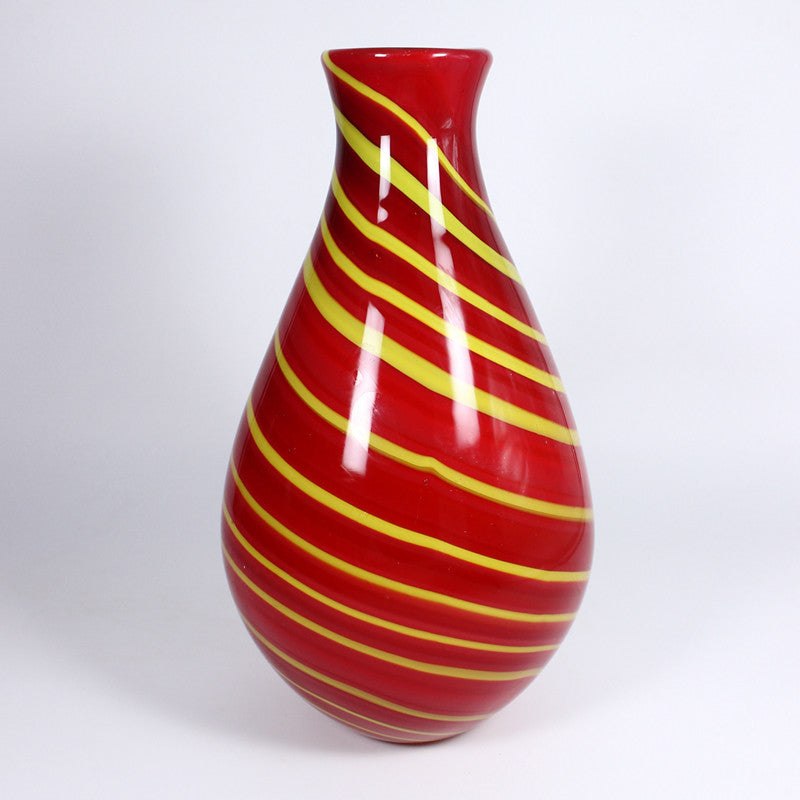 Glasvase Red Twist 32cm