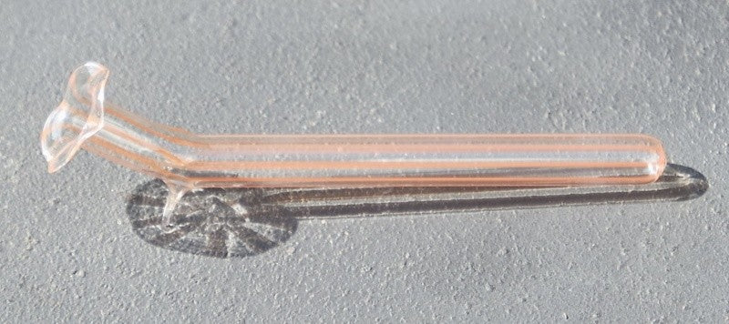 Liegeväschen  mit Farbstreifen Glas 10cm