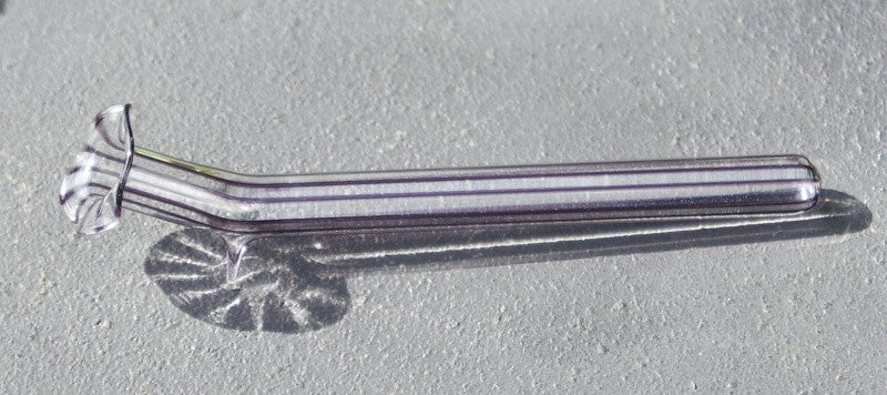 Liegeväschen  mit Farbstreifen Glas 10cm