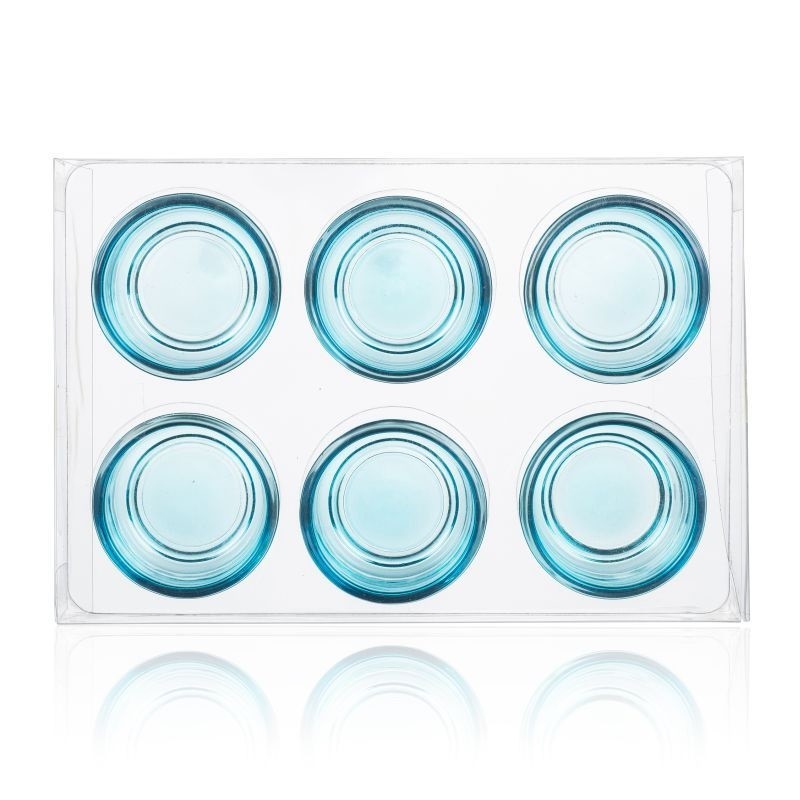 Teelichhalter 6er-Pack, verschiedene Farben