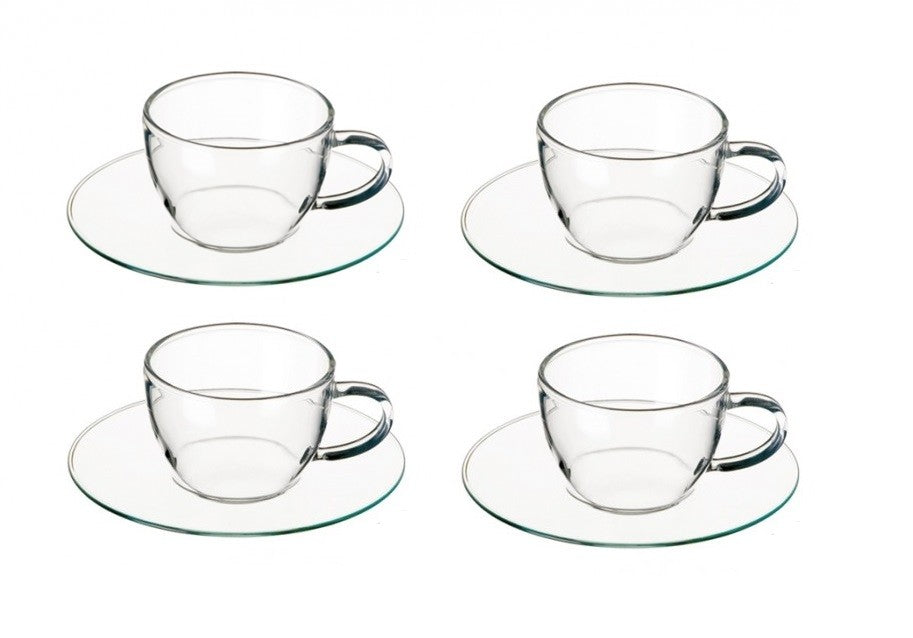 Expressotasse mit Unterteller 4er Set