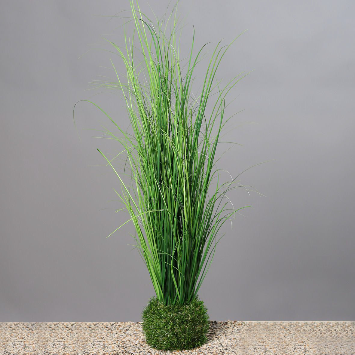 Kunstblume Gras mit Erdballen