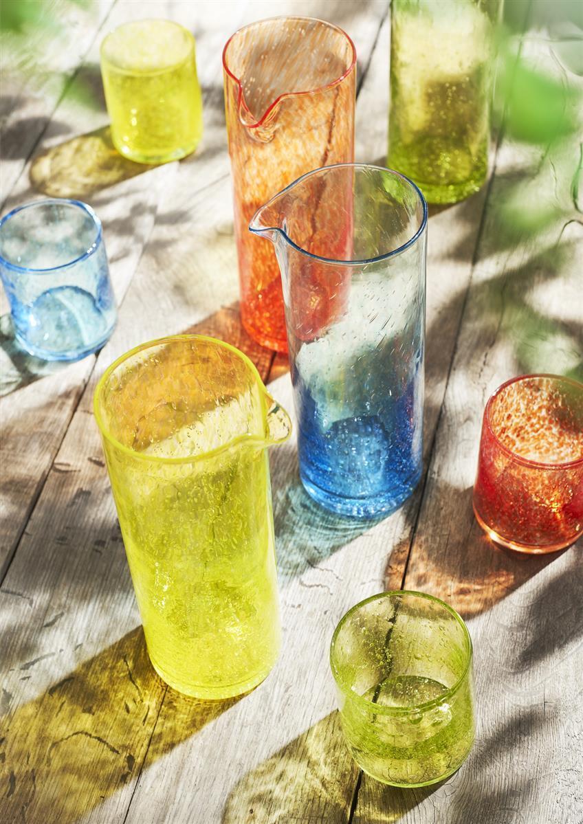Trinkglas Broc 350ml mundgeblasen farbig Becherglas Handmade