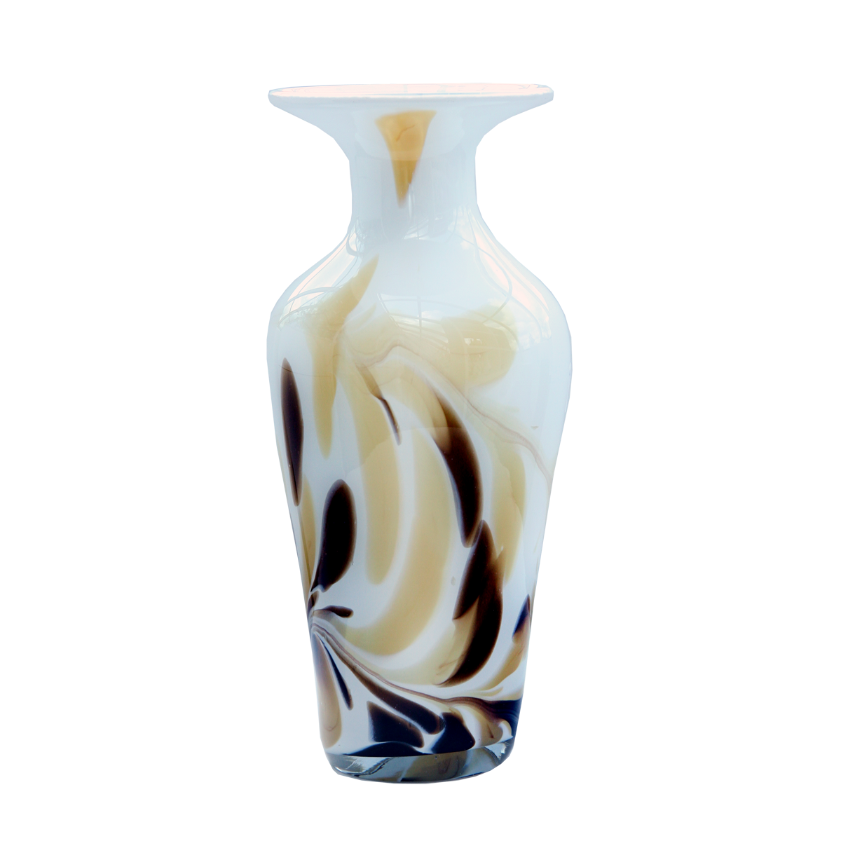Glasvase Blumenvase Gefäß Amphore Athen 27,5cm Dekoration farbig mundgeblasen