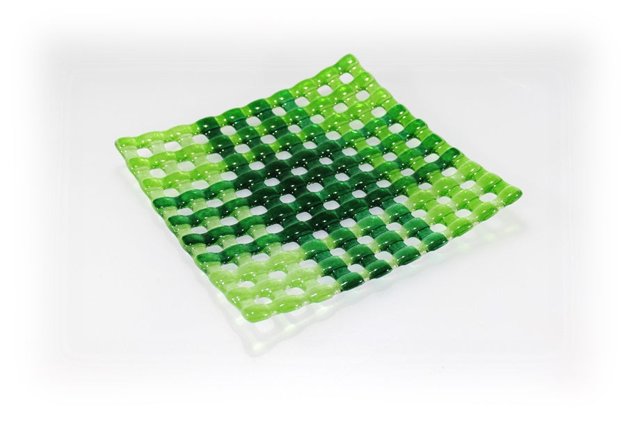 Glasschale Netz Fusing 20x20cm