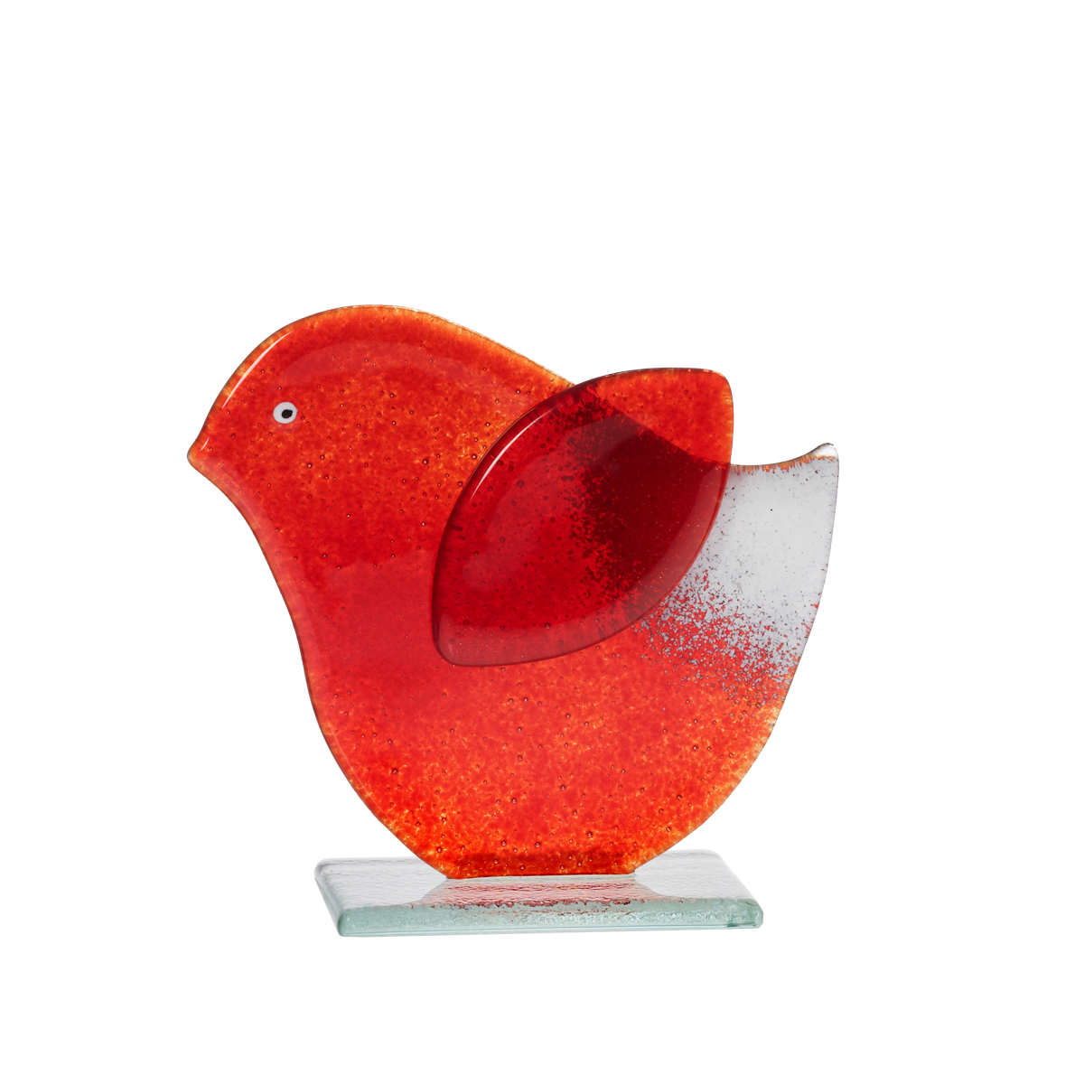 Glasfigur Vogel Fusing 11cm