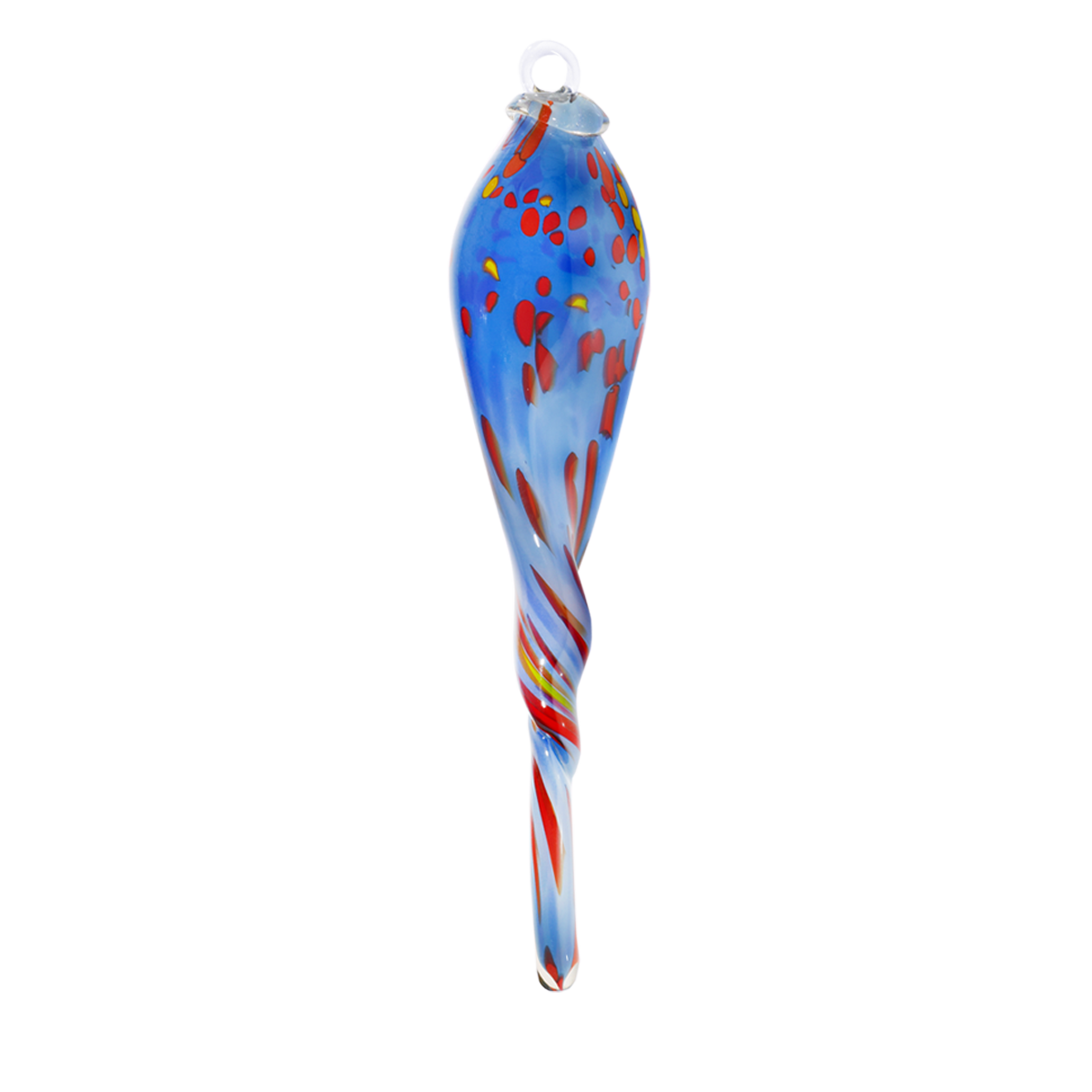 Gartenskulptur Glaszopf zum Hängen 43 cm inkl. Stab