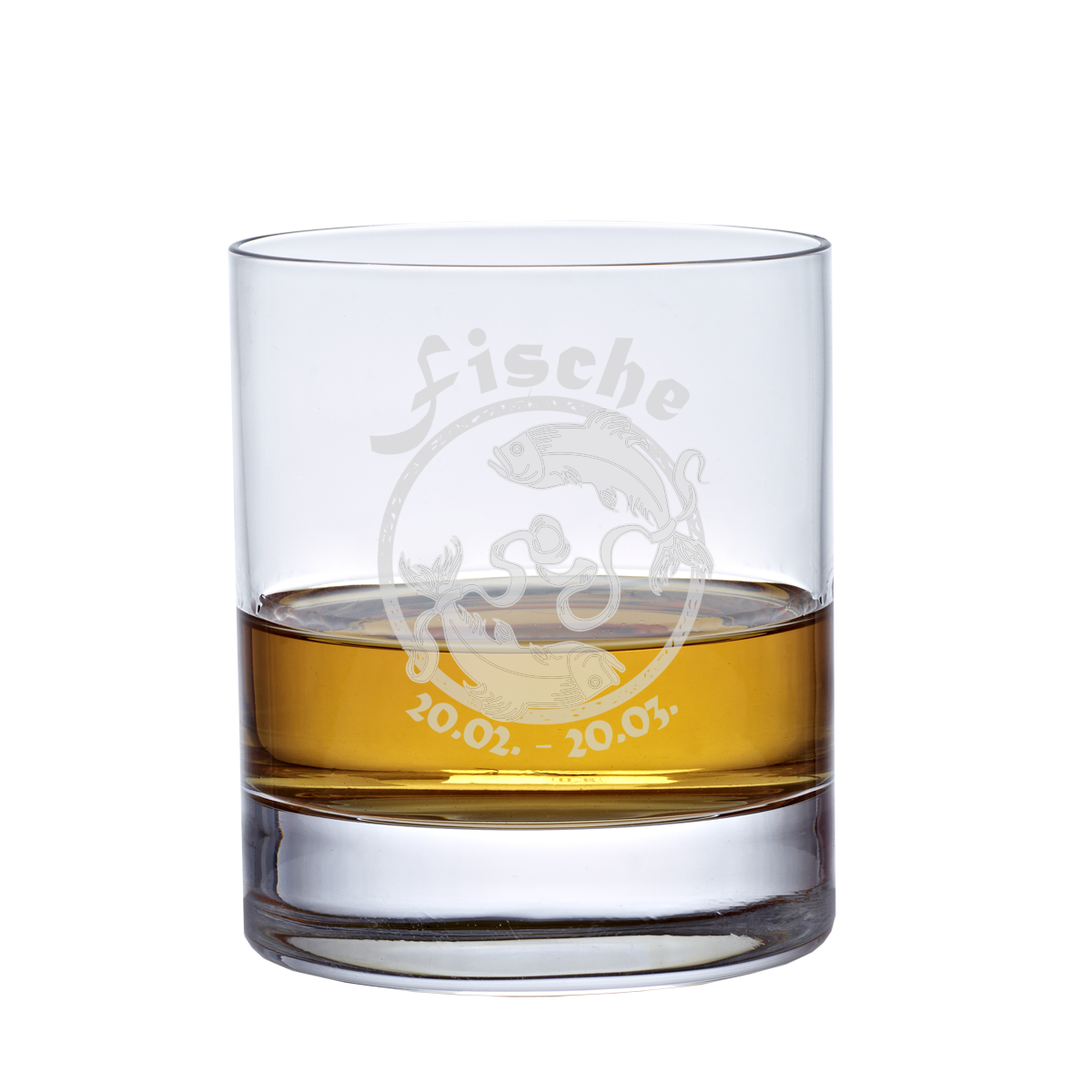 Whiskyglas (320ml) mit Sternzeichen, Lasergravur